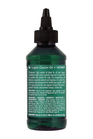 Clubman Pinaud Light Castor Oil + Hemp Saç Bakım Yağı 118 ML