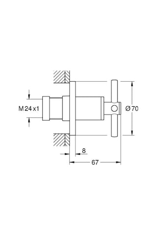 Grohe Atrio New Stop Valf 29396dc0 Gümüş