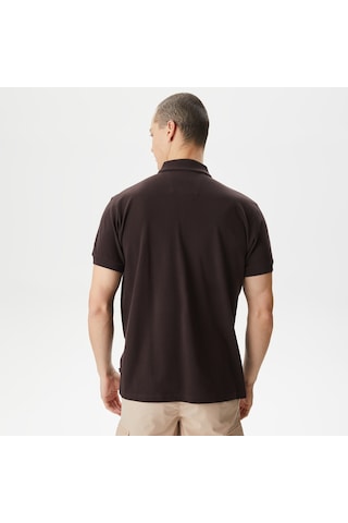 Nautica Erkek Kahverengi Classic Fit Kısa Kollu Polo Düz K45315t Kahverengi