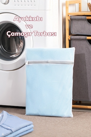 Porsima 3129 Çamaşır Yıkama Filesi Fermuarlı Bölmeli Yıkama Filesi Renkli