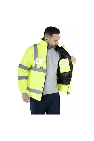 Hi-vis İş Montu Sarı