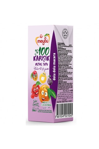 Meysu %100 Karışık Meyve Suyu 200 Ml X 27 Adet