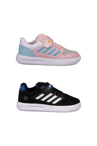 Bestof 074 Çocuk Cırtlı Sneaker Ayakkabı