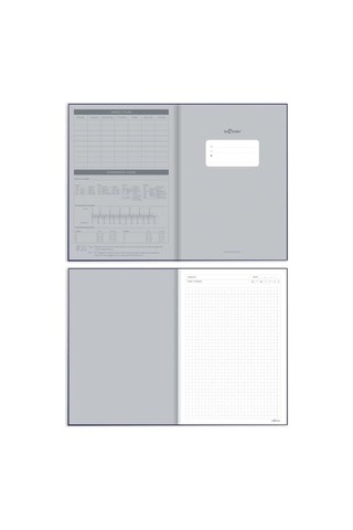 Ofis Defter Kareli Gri