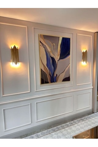 Dekoratif Boyanabilir Poliüretan Duvar Çıtası- 6 Lı Hazır Çerçeve Seti Set 390