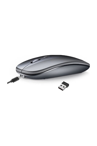 Tongxida M90 2,4 Ghz Super İnce Sessiz Kablosuz Mouse, 2 Modlu, Hızlı Kullanıcı M-90