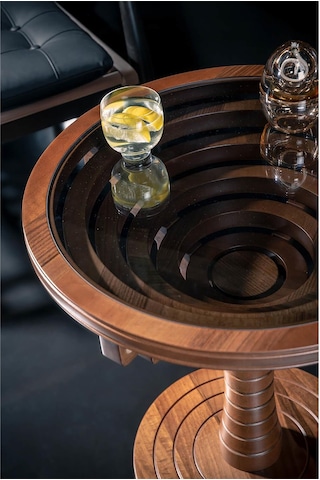 Galaxy Yan Sehpa Koltuk Sehpası Cam Sehpa