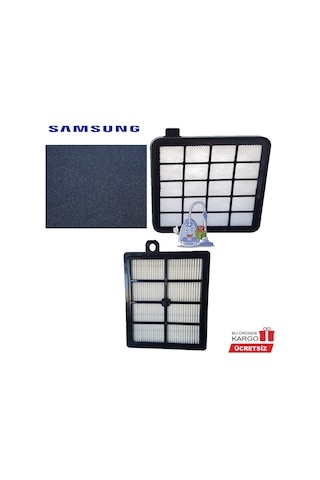 Samsung Vc07R302Mvp Süpürge Ön Filtre & Sünger + Hepa 13 Filtre S Uyumlu