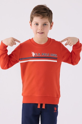 U.S. Polo Assn. Erkek Çocuk Turuncu Eşofman Takımı Turuncu