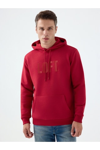 Regular Fit Erkek Sweatshirt Bordo