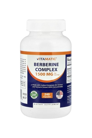 Takviye Vitamatic, Berberine Complex, 240 Capsules