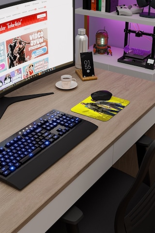 Cyberpunk 2077 Kaymaz Dikişli Kauçuk Oyuncu Mousepad V1 - 22x18 Gaming Mouse Pad Fare Altlığı