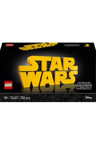 LEGO® Star Wars™ Parçalarla Yapılan Star Wars™ Logosu 75407 - Yetişkinler için Koleksiyonluk ve Dekoratif Model Yapım Seti (700 P)
