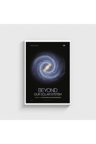 Nasa Beyond Our Solar System Tablo Çerçeveli Poster Duvar Dekorasyonu Beyaz Çerçeveli Tablo Beyaz Çerçeveli Tablo Dn11d131beyaz