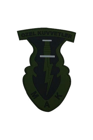 Single Sword 3d Silikon Mak Özel Kuvvetler Arması Patch 001