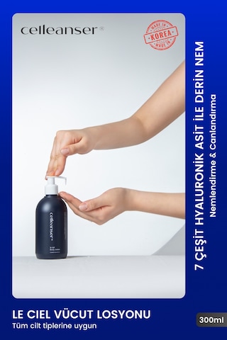 Celleanser Hyaluronik Asit İçeren Vücut Losyonu 300 ML