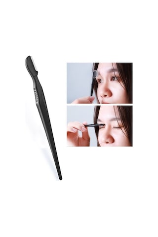 Taraklı Kaş Makası ve Kaş Usturası Şekillendirme Seti 5'li