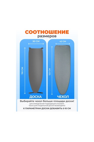 Eva 110x30 Cm Isıya Dayanıklı Ütü Masası Kılıfı 175709355 Açık Mavi