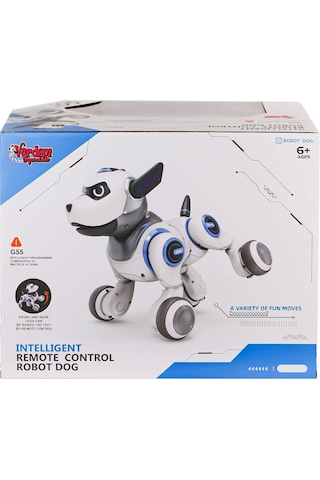 G55 Kumandalı Şarjlı Işıklı Müzikli İnteraktif Robot Köpek -vardem Oyuncak
