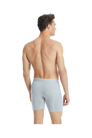 Blackspade 9216 Tender Cotton Erkek %92 Pamuk Uzun Retro Boxer Gri Melanj