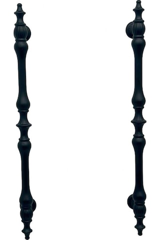 Şehzade Mat Siyah Mobilya Dolap Mutfak Çekmece Kulpu 128 Mm 12.8 Cm 5 Adet