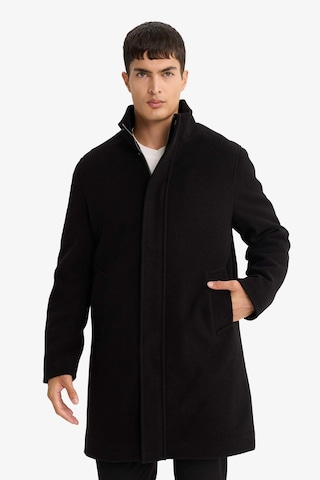 Defacto Regular Fit Dik Yaka Cepli Fermuarlı Astarlı Kaşe Parka F0752ax25wnbk27 Siyah-bk27
