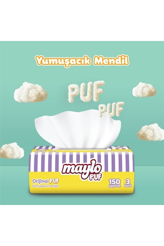 Maylo Puf Mendil 150'li Tek Paket