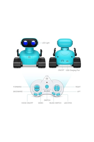 Allcele Robot Oyuncakları, Şarj Edilebilir Çocuk Rc Robotları, Led Gözlü Ve Müzikli Yurtdışı Ürünüdür Rc Elektrikli Arabalar