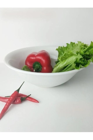 Bonna Salata Kasesi Yuvarlak Beyaz 900 Ml. 1 Adet 351106480 Sütlü