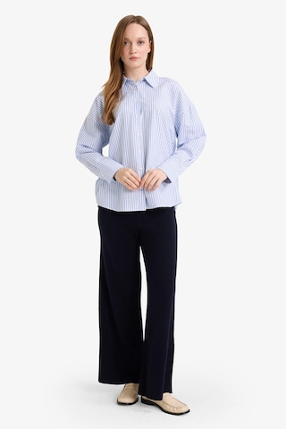 Defacto Wide Leg Triko Pantolon G7249ax25cwnv207 Lacivert-nv207