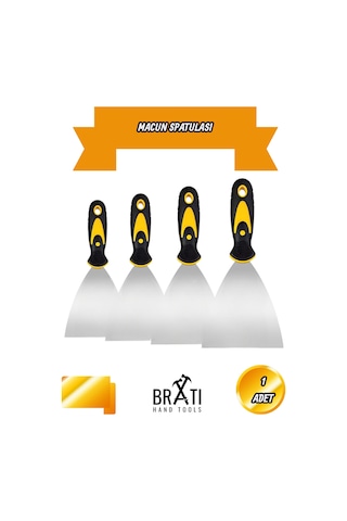 Profesyonel Macun Spatulası 60 Mm Dayanıklı Esnek Yapı Tamir Sıva Alçı Yüzey Düzeltme El Aleti 6 Cm