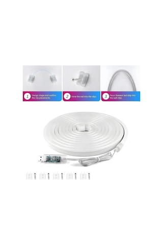 5v 10 Metre Usb Kitli Ip65 Ic-rgb Pixel Neon Şerit Led Bluetoothlu Ve Uzaktan Kumandalı