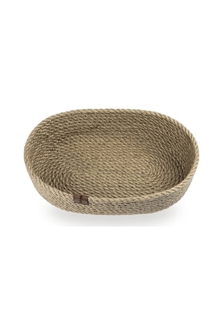 Naturalove Dekoratif Jüt Sepet - Oval / Büyük Boy Kahverengi