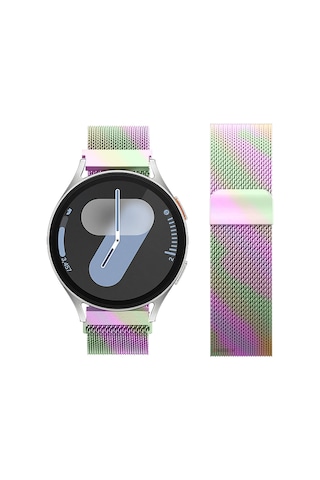 Samsung Galaxy Watch 4 5 6 7 Seri 40 42 43 44 46 47mm Uyumlu Manyetik Milanese Loop Metal Kordon