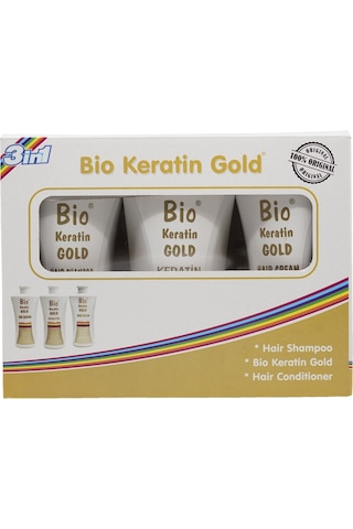 Bio Keratin Gold Brezilya Fönü Şampuan + Saç Kremi + Keratin