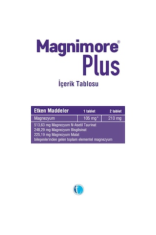 Magnimore Plus Magnezyum 120 Tablet