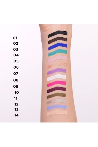 Variete Eyeliner Jel Göz Kalemi Su Geçirmez Vegan Diğer