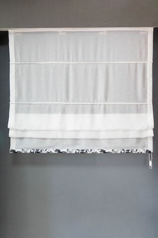 Diletto Alt Eteği Desenli Modern Katlamalı Tül Perde Kornişe Uyumlu / Montajı Malzemeleri İçinde Ekru Desenli