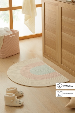 Ocean Home Textile Çocuk Odası Yıkanabilir Pamuklu Paspas 71 x 50 CM