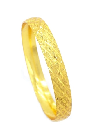 Altın Kaplama Baklava Model Bilezik 0.8 Cm Blz-3050 Altın