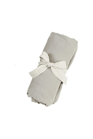 Tinylamb Lastikli Bebek Çarşafı 60x120 CM - 2 Adet Organik Beyaz - Yeşil Renk