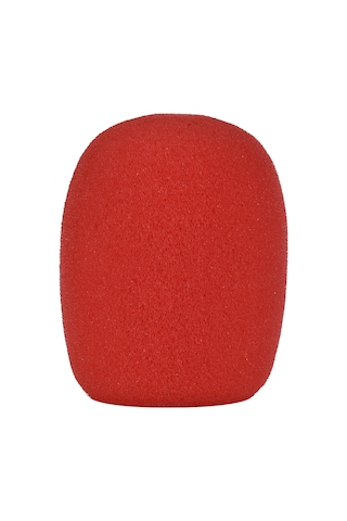 Yaleker Kırmızı Mikrofon Spreyi - Ktv Kullanımı İçin Yumuşak Sponge Kapağı Tekli Paketli