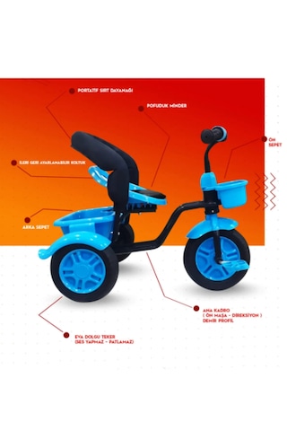 Rival RV503 Volt 3 Tekerlekli Bisiklet