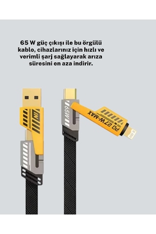 65w Yüksek Hızlı Şarj Kablosu Xuczikilişarjkablosu-2 Diğer