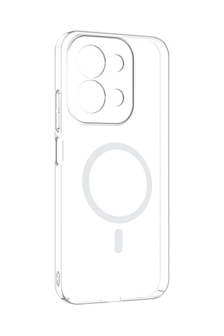 Redmi 15c Kamera Korumalı M-safe Şarj Özellikli Şeffaf Mkst London Silikon Kapak - Şeffaf Şeffaf