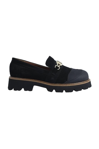 Poletto Hakiki Deri Sıyah Loafer Düz 02 318 05-1901 Siyah