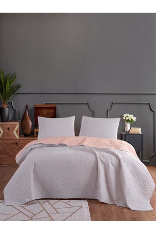 Colors & Colors Dilara Çift Kiş. Yatak Örtüsü 220x240 -gri Pudra Gri