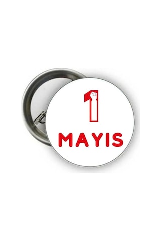 1 Mayıs Rozet - İşçi Bayramı Rozetleri Model 2 Renkli