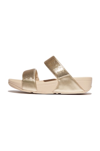 675 Platino Espadril / Keten Kadın Jf2 Fitflop Lulu Sequın Slıdes 675 Platino Altın