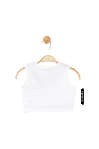 Xo Kids Kız Çocuk Atlet Bluz 4-8 Yaş 36515 Ekru - Yeşil